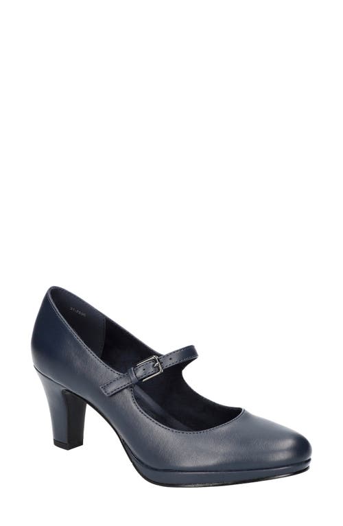 Shop Easy Street Zest Mary Jane Platform Pump In Navy