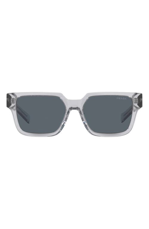Prada 54mm Pillow Sunglasses in Transparent Grey