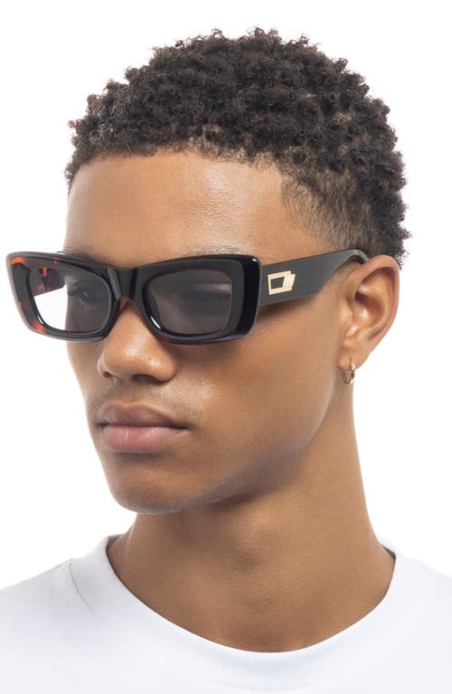 Shop Le Specs Dopamine 50mm Rectangular Sunglasses In Tort