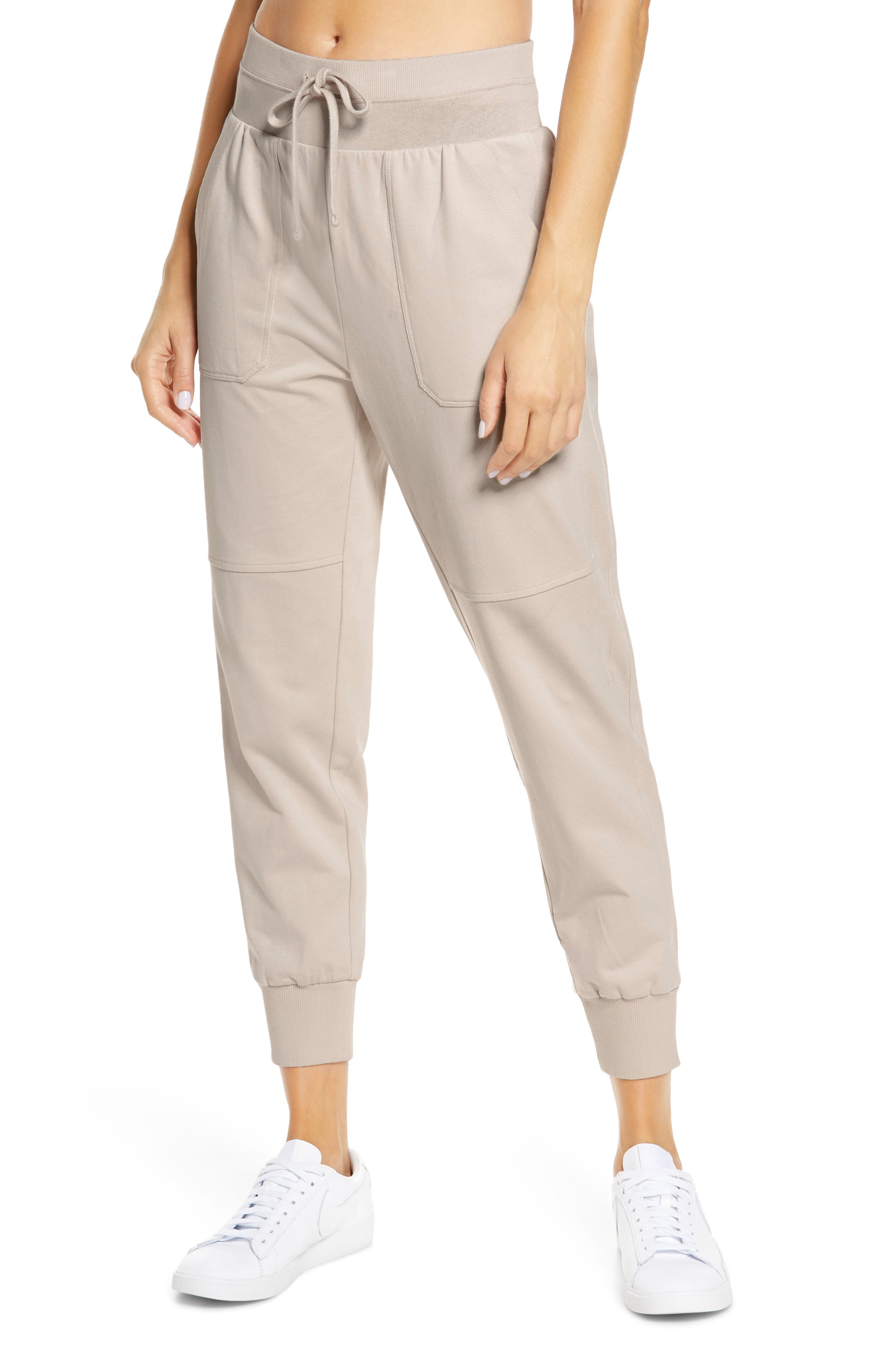 Beige color sweatpants Outlet