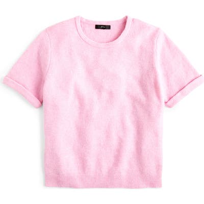 J.crew Short Sleeve Supersoft Sweater, Grey