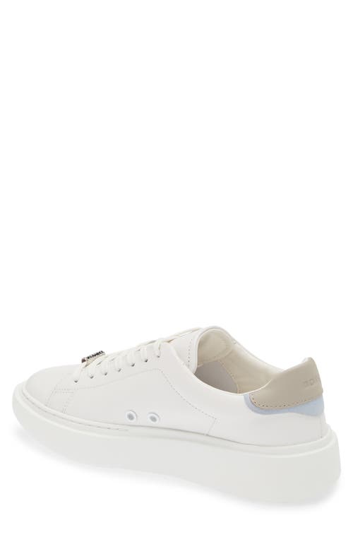 Shop Hugo Boss Boss Amber Sneaker In Open White