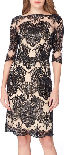 Tahari lace sheath dress hot sale