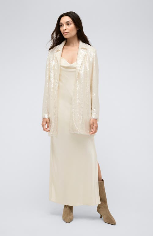 Kenneth Cole Sequin Jacket In Kc White