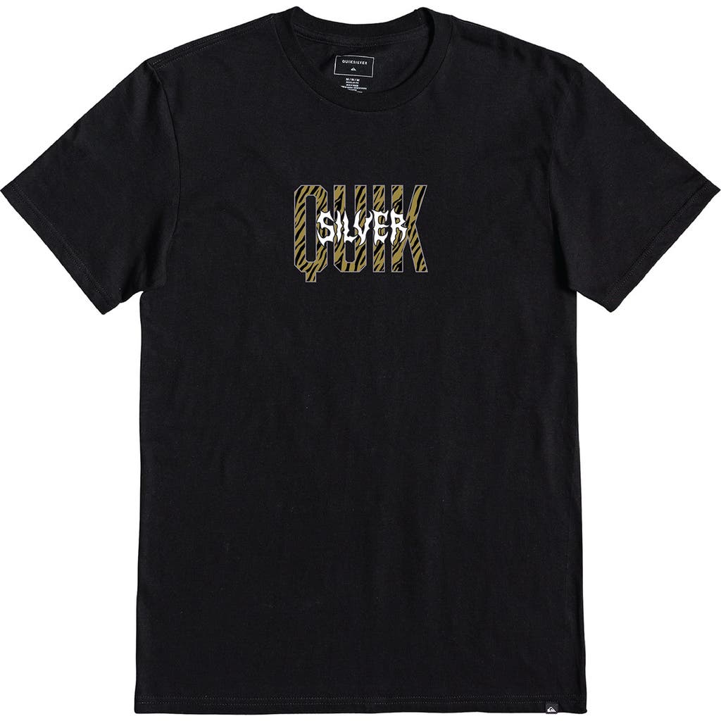Quiksilver Graphic T-shirt In Black