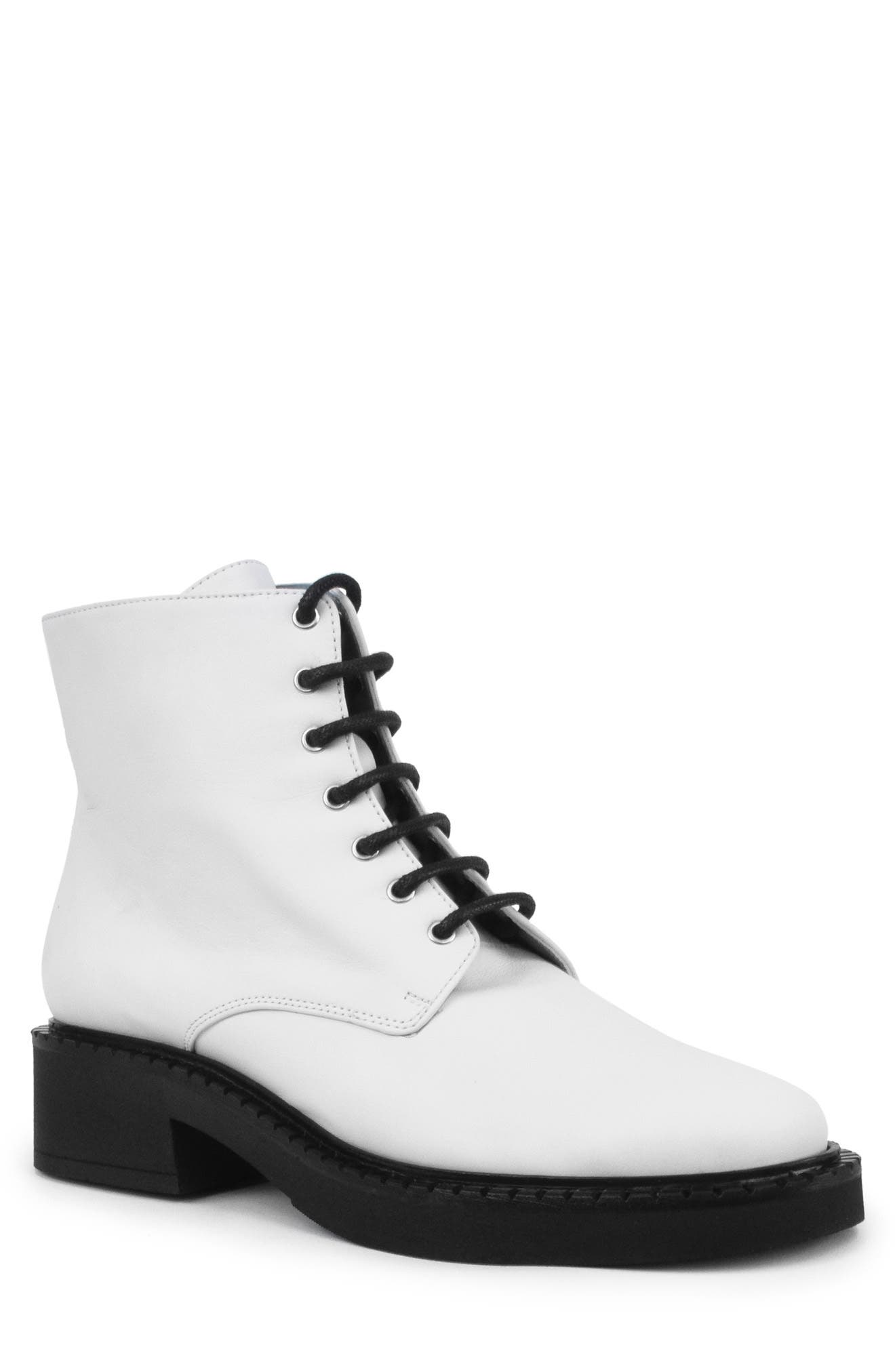 white boots black laces