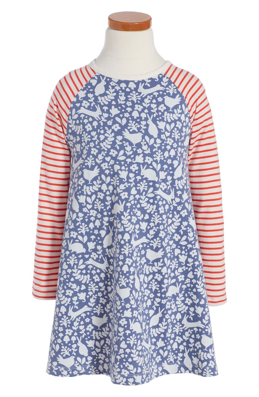 Mini Boden Floral Print Jersey Swing Dress (Toddler Girls, Little Girls ...