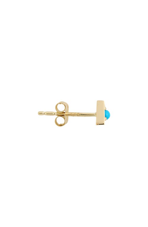 Shop Anzie Cleo Triangle Stud Earrings In Turquoise/aqua