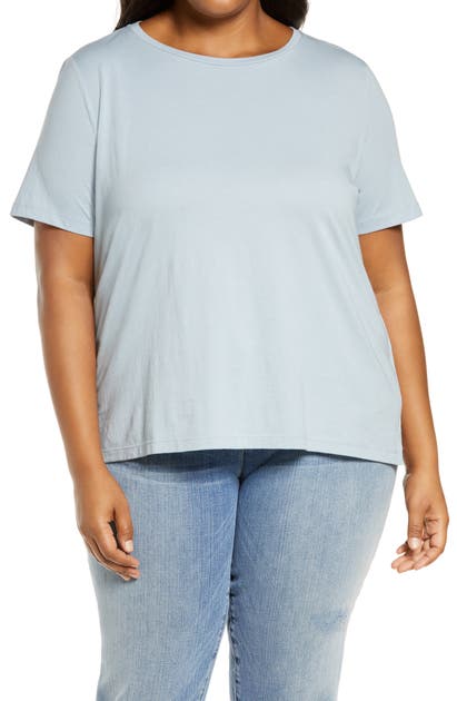Eileen Fisher Organic Cotton T-shirt In Dawn