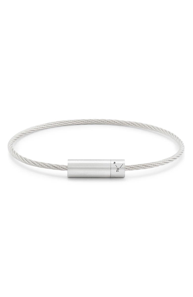 le gramme Men's 7G Brushed Sterling Silver Cable Bracelet | Nordstrom