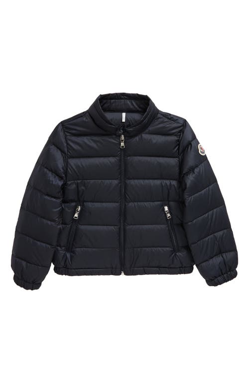 Moncler Kids' Acorus Quilted Down Puffer Jacket in Blue Navy at Nordstrom, Size 3-6 M