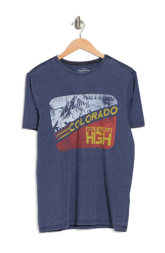 Flag And Anthem Colorado Burnout T-shirt In Navy