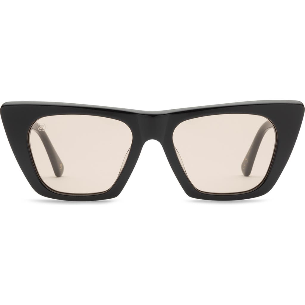 Electric Noli 52mm Polarized Cat Eye Sunglasses In Black