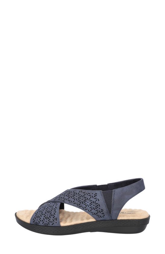 Shop Easy Street Claudia Slingback Sandal In Navy