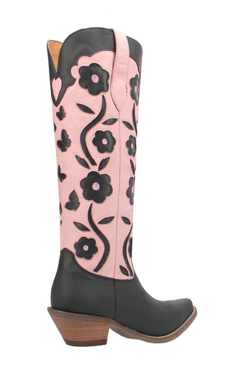 Shop Dingo Goodness Gracious Western Boot In Black/pink