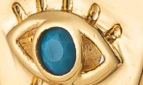 Eye Candy Los Angeles Eye Heart Drop Earrings In Gold