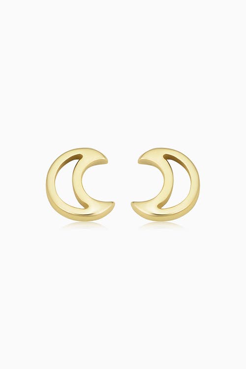 Oradina 14k Yellow Gold Moondance Studs In Yellow Gold