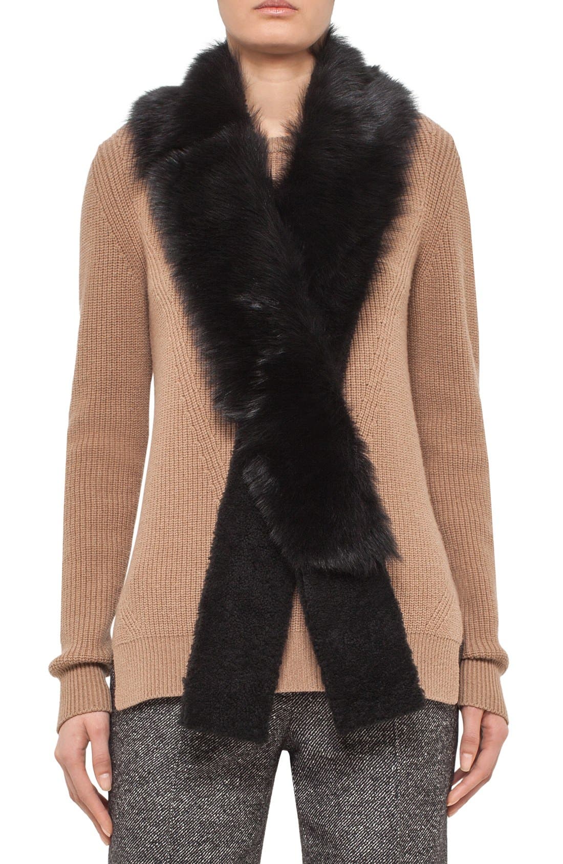 Akris punto Genuine Toscana Lamb Shearling Scarf Nordstrom