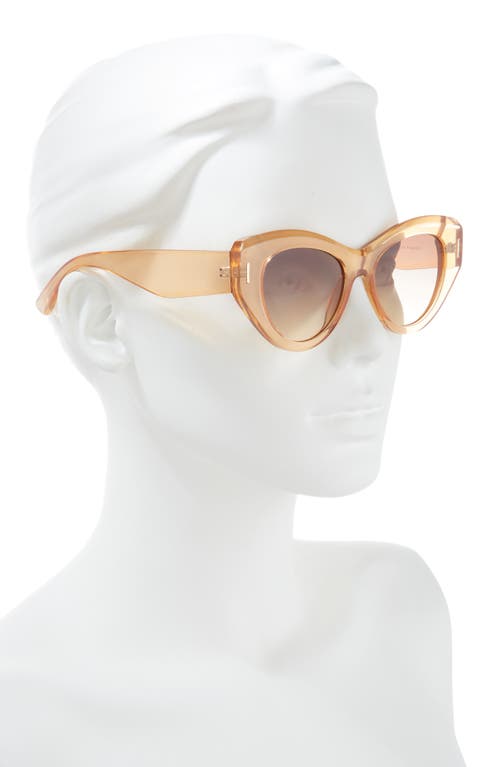 Shop Bp. Oversize Cat Eye Sunglasses In Clear- Orange