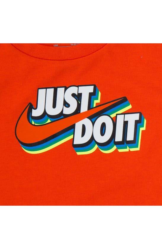 Shop Nike Just Do It Graphic T-shirt & Sweat Shorts Set In Black