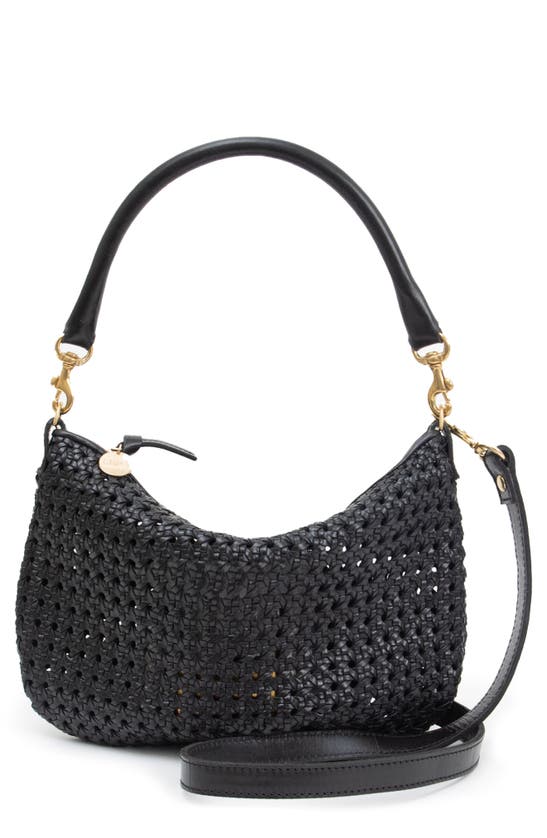 Clare V Petit Moyen Messenger Bag In Black Woven Checker | ModeSens