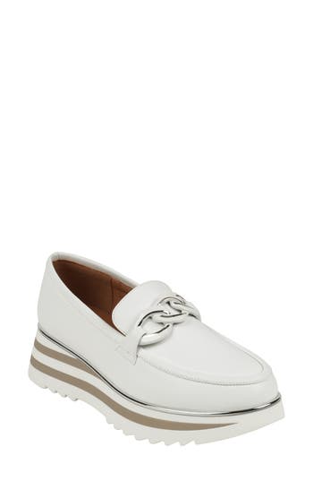 Shop Good Choice New York Geneva Platform Loafer In White