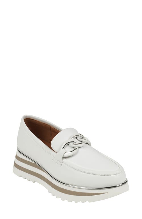 Shop Good Choice New York Geneva Platform Loafer In White