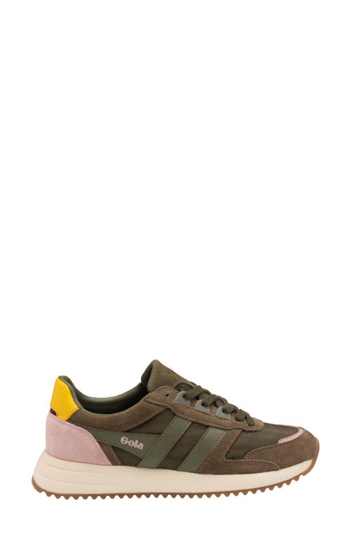 Shop Gola Chicago Sneaker In Khaki/khaki/sun