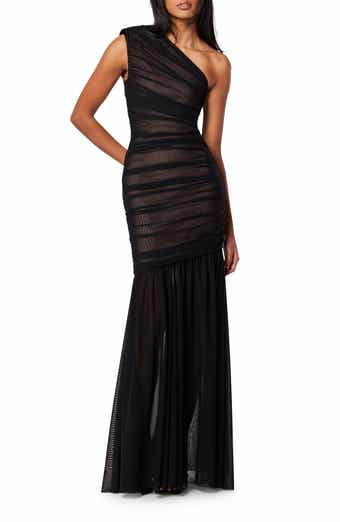 La Femme One Shoulder Sequin Gown Nordstrom