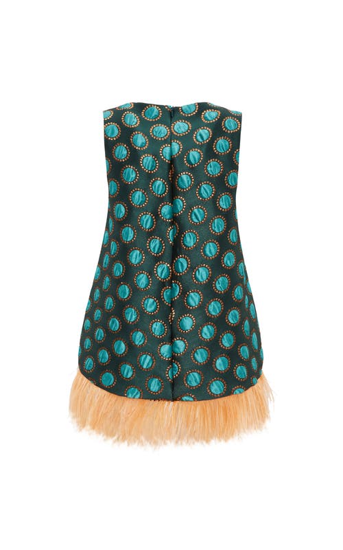Shop La Doublej La Scala Top Jacquard Winter Sun Emerald
