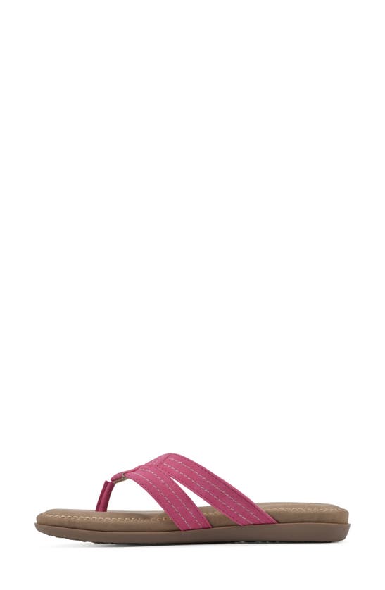Cliffs By White Mountain Fateful Flip Flop In Hot Pink/ Nubuck