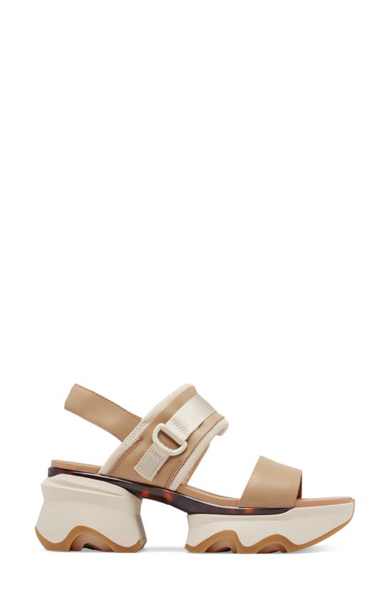 Shop Sorel Kinetic Impact Slingback Sandal In Honest Beige/ Honey White