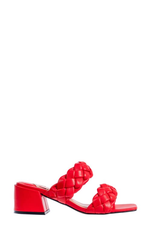 Ninety Union Twist Slide Sandal In Red