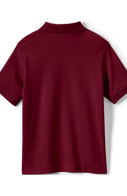LANDS' END LANDS' END SCHOOL UNIFORM KIDS SHORT SLEEVE INTERLOCK POLO SHIRT 