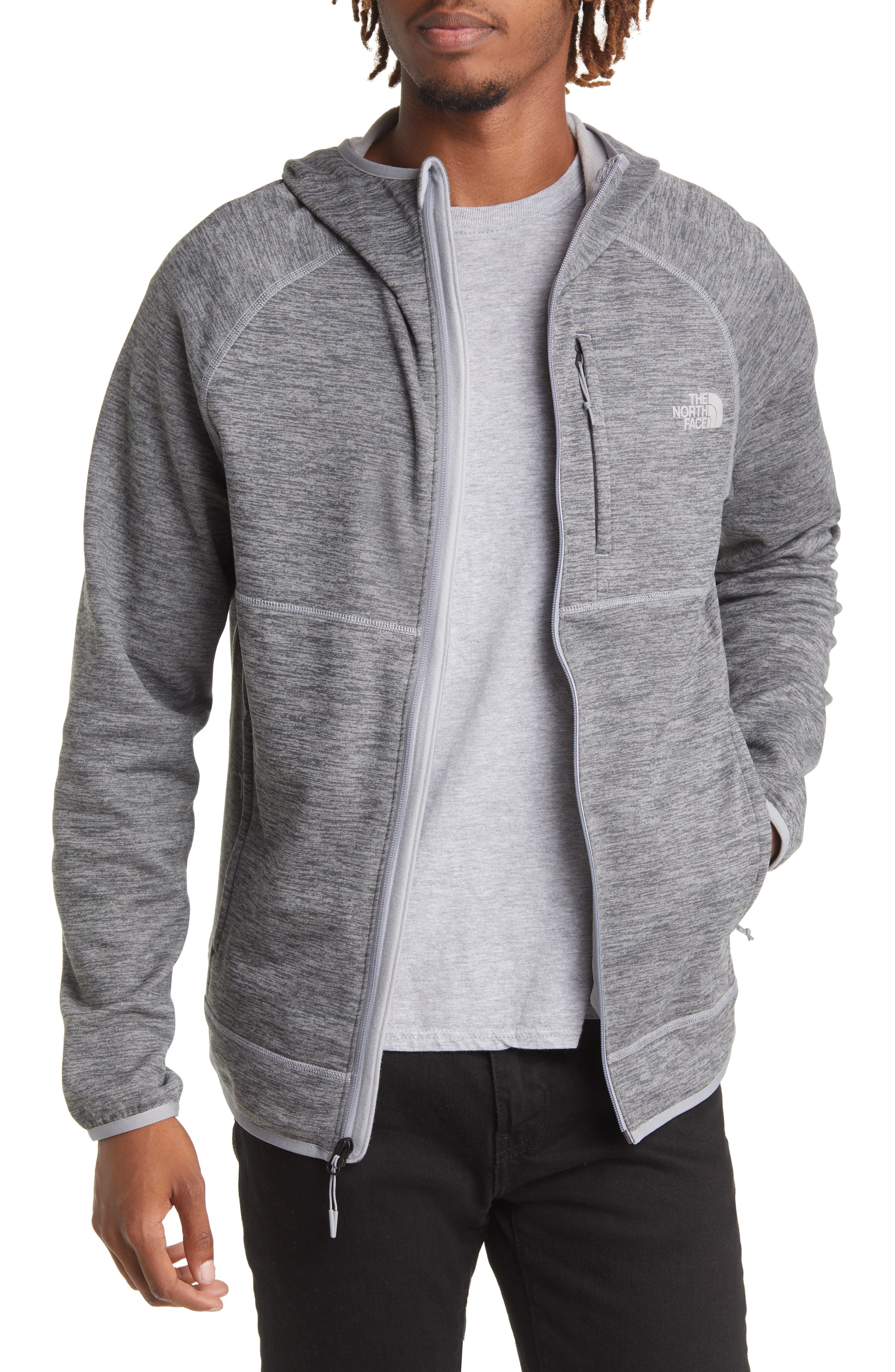 mens north face zip up hoodie