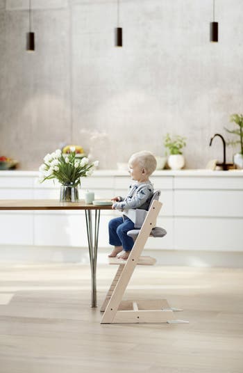  Tripp Trapp High Chair from Stokke, Natural - Adjustable,  Convertible Chair for Children & Adults - Includes Baby Set with Removable  Harness for Ages 6-36 Months - Ergonomic & Classic Design : Baby