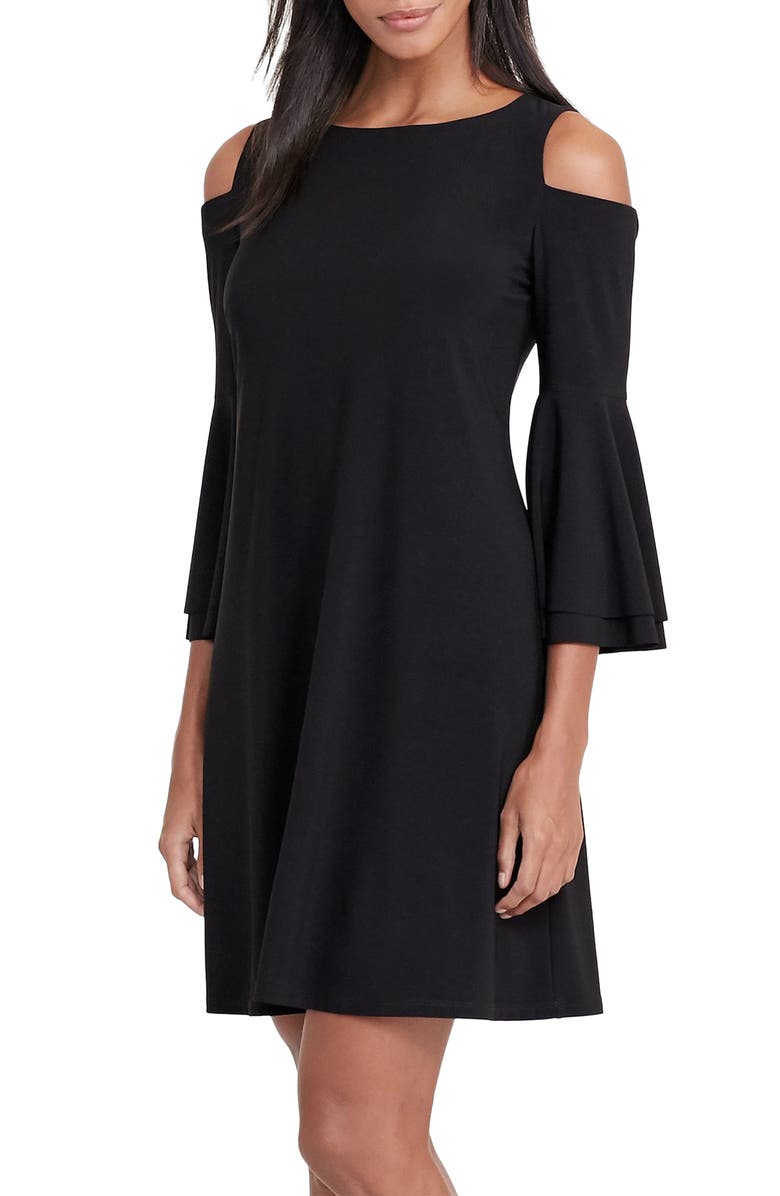 Lauren Ralph Lauren Cold Shoulder Jersey A-Line Dress | Nordstrom