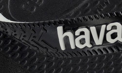 Shop Havaianas 'top Mix' Flip Flop In Black/black