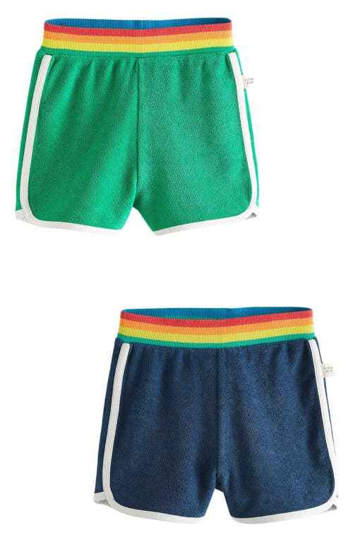 LITTLE BIRD LITTLE BIRD KIDS' ASSORTED 2-PACK TERRY CLOTH SHORTS