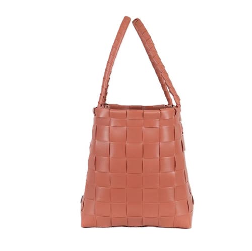 Handed By Paris Recycled Plastic Tote Bag In Terracotta