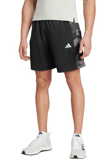 Adidas Originals Adidas Aeroready Camo Shorts In Black