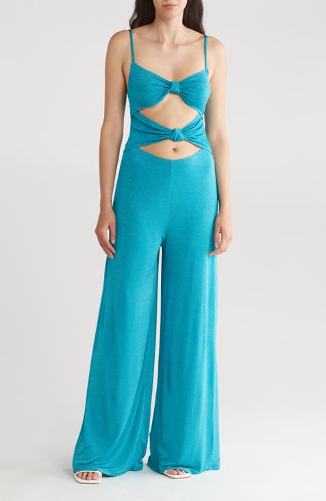 Cutout Sleeveless Wide Leg Jumpsuit