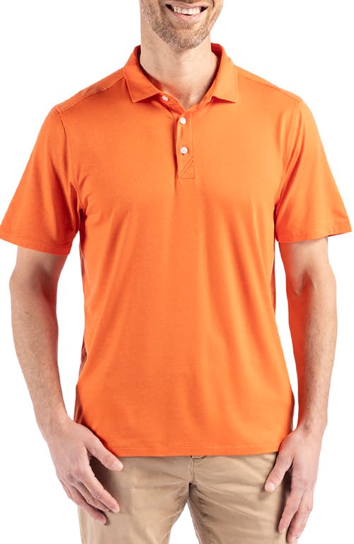 Shop Cutter & Buck Comfort Performance Jersey Polo In College Orange