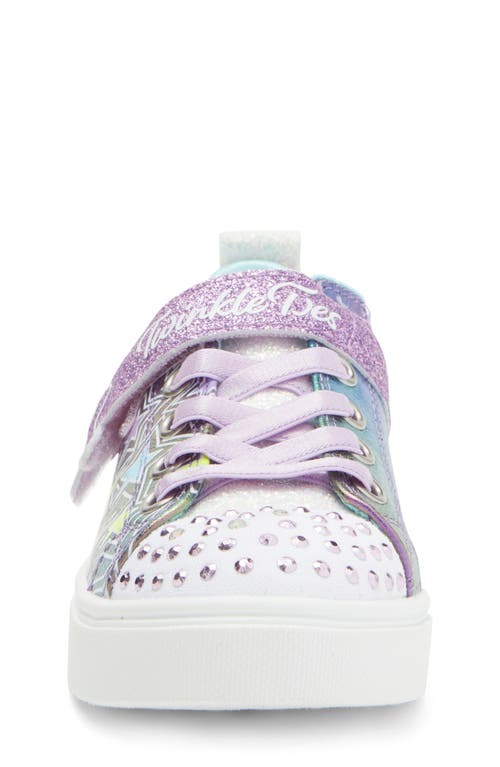 Shop Skechers Kids' Twinkle Sparks Light-up Sneaker In Purple/multi