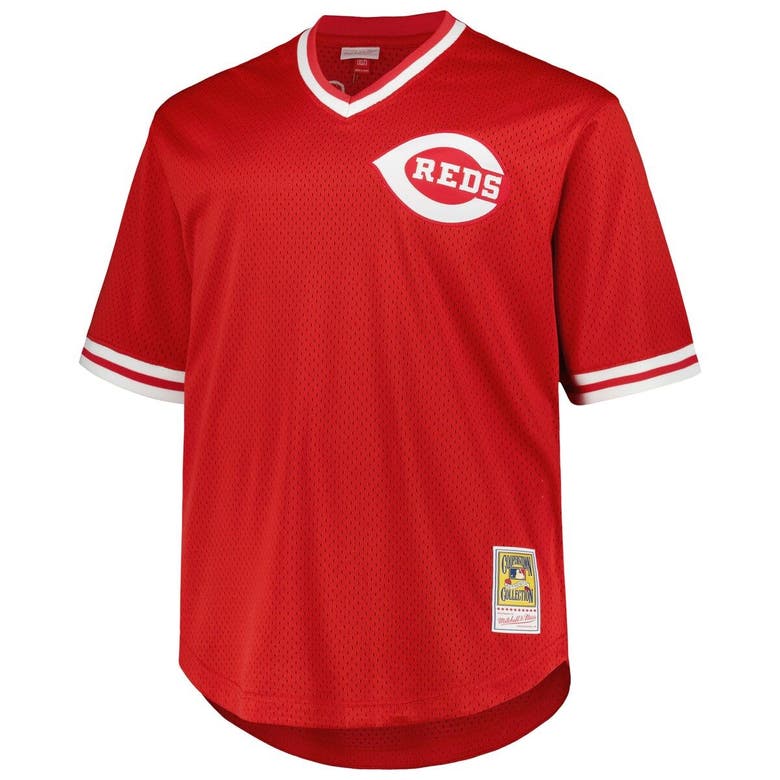 Lids Pete Rose Cincinnati Reds Mitchell & Ness 1984 Cooperstown Collection  Mesh Pullover Jersey - Red