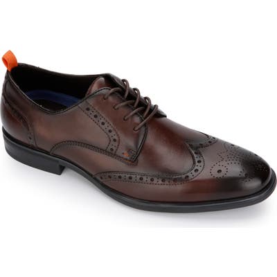 Kenneth Cole Reaction Edge Flex Wingtip, Brown