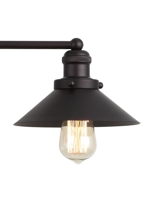 Jonathan Y July 1-light Metal Shade Sconce In Bronze/black