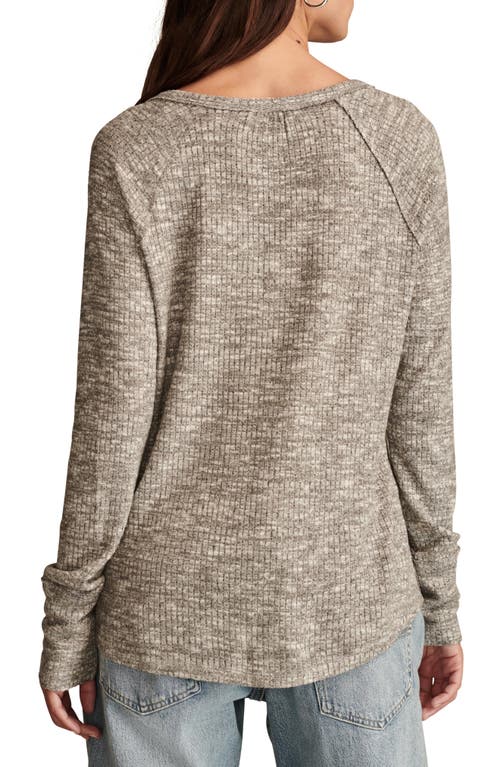 LUCKY BRAND LUCKY BRAND CLOUD RIB HENLEY TOP 