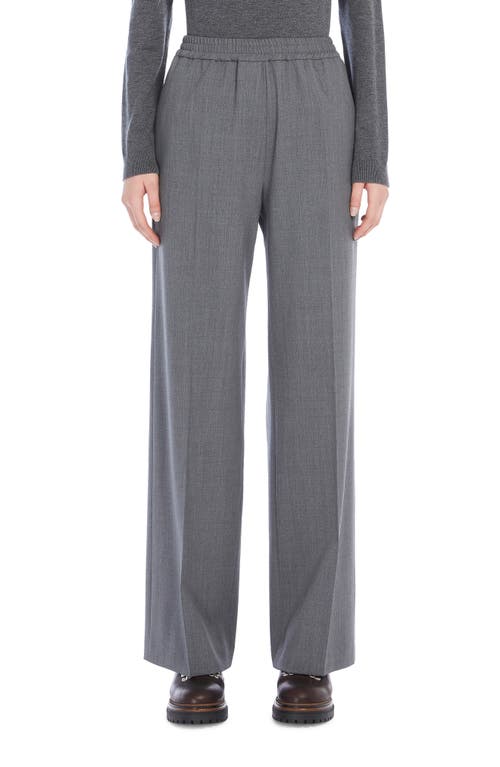 Weekend Max Mara Petra Elastic Waist Pants in Medium Grey 