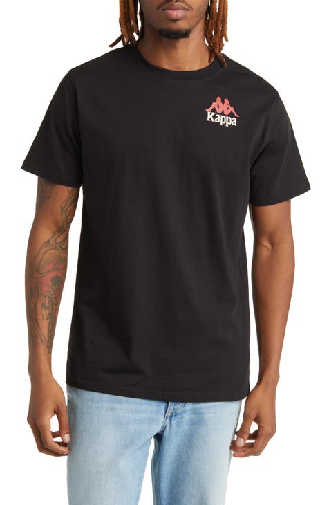 Buy Kappa Logo Print T-shirt with Crew Neck and Short Sleeves